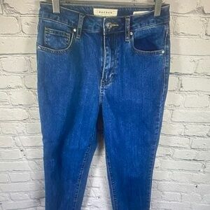 PacSun Women’s Mom Jeans Demin Pants High Rise Stretch Mediun Blue 26